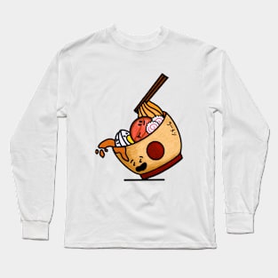 Funny Ramen Noodle Bowl Japanese Food Trip Long Sleeve T-Shirt